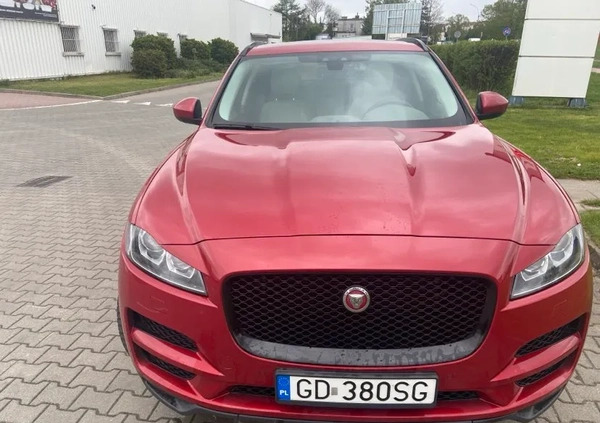 Jaguar F-Pace cena 113900 przebieg: 198000, rok produkcji 2018 z Tczew małe 106